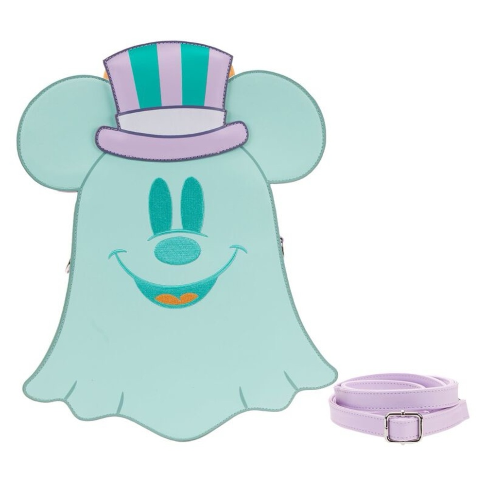 Pastel Ghost Mickey and Minnie Mouse Glow Crossbody Bag